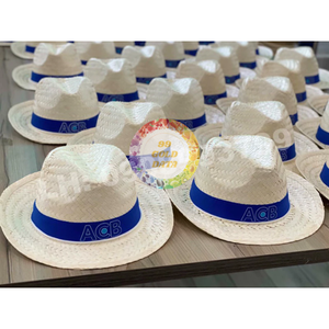 Cowboy Panama <b>Straw</b> <b>Hat</b>-Hand Embroidery Striped Palm Leaf Design-Casual Outdoor Unisex Seagrass <b>Straw</b> <b>Hat</b> 2026 - CARYLN - Product Image 3