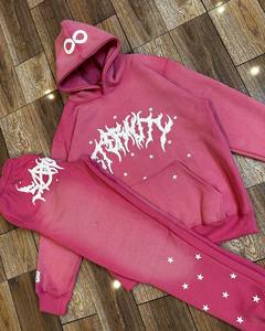 Ensemble de survêtement personnalisé pour homme, sweat à capuche et pantalon de jogging, fournisseur de vêtements de sport streetwear - Product Image 3