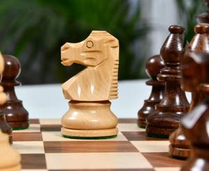 Pièces d'échecs de style Lardy français, roi de 3 pouces, fabriquées à la main en Sheesham et bois de buis, avec des reines supplémentaires au meilleur prix - Product Image 1