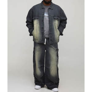 Chaqueta Vaquera Desgastada Moderna para Hombre, Estilo Urbano, con Logotipo Personalizado - Product Image 5