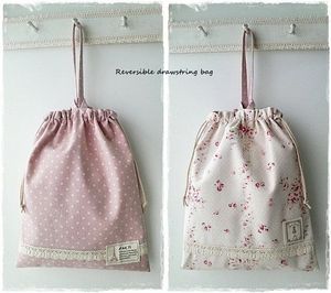 Sac cadeau réutilisable en tissu de coton avec cordon de serrage, pochette de rangement imprimée de 7 pouces - Product Image 2