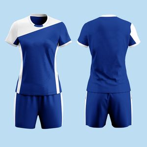 Tenues d'équipe personnalisées avec logo, design par sublimation, uniformes de volley-ball à séchage rapide, respirants, 100% polyester, ensemble de maillots de volley-ball pour hommes et femmes - Product Image 2
