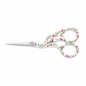 Ciseaux à broder en acier inoxydable de 4,5 pouces avec motif floral colibris et grue, pour point d'aiguille, couture et artisanat DIY - Product Image 3