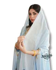 ชุดเดรสยาว 2 ชิ้น แบรนด์ AWAIS HOUSE สำหรับผู้หญิงมุสลิม ดีไซน์เรียบหรู ผ้ากำมะหยี่ประดับลูกปัด ทรงเอไลน์ เหมาะสำหรับงานกลางคืน/งานทางการ ขายส่ง - Product Image 4