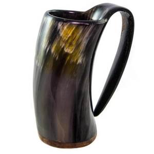 Taza de Cuerno de Búfalo Hecha a Mano Personalizada |   Accesorios de Bar Vikingos al por Mayor - Product Image 3