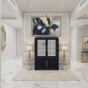 Display Cabinet Solid Wood Modern Coffee <b>Table</b> for Living Room Sofa Luxury Velvet Living Room Sofa Set Furniture Premium Quality - Product Image 3