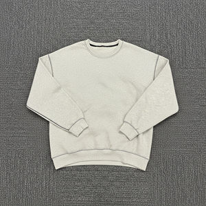 Sudadera Oversize de Algodón 100% de 350 gramos, Cuello Redondo, con Ribetes, para Invierno, Estilo Casual, con Logotipo Personalizado Estampado en Relieve, ¡Venta Caliente! - Product Image 5