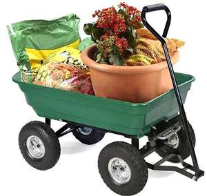 <b>Garden</b> Hand Cart Transport <b>Trolley</b> <b>Garden</b> <b>Trolley</b> with Handle Tray Tool Hose Cart Dump Cart Dolley <b>Garden</b> Hose Reel Cart - Product Image 2