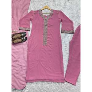 Ensemble de vêtements de soirée Real Moti Hand Work pour femmes avec Pent et Dupatta - Product Image 2