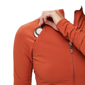 Chaqueta Médica Personalizada para Mujer, Corte Ajustado, con Cierre Completo, Uniforme de Enfermera, Ropa Exterior Clínica Deportiva y Transpirable - Product Image 3