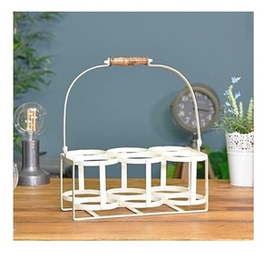 Porte-bouteilles moderne pour comptoir, noir mat, 6 bouteilles, support en métal avec étagère et plateau pour tire-bouchon, pour bar à domicile - Product Image 5