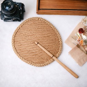 Ecowoodies Personalized Creative Summer Cooling Art Deco Hanging & Movable 4-Piece Bamboo and Raffia Woven Handmade <b>Craft</b> - Product Image 2