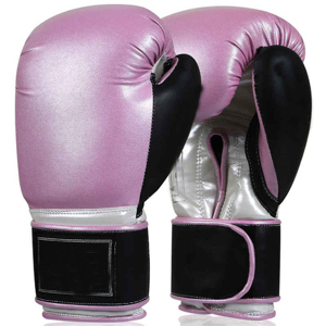Gants de boxe personnalisés avec logo imprimé, en cuir PU rose, résistants aux UV, antidérapants, imperméables, respirants, évacuant l'humidité, pour l'extérieur - Product Image 1