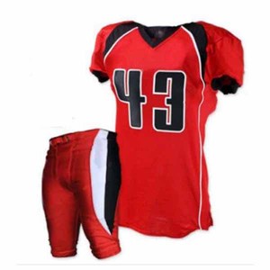 Uniforme de Fútbol Americano Personalizado al por Mayor para Adultos, Impresión Digital, Transpirable, de Poliéster, para Práctica - Product Image 1