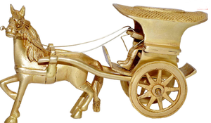 Exquisita Carreta de Caballos de Latón de Estilo Tradicional para Diwali, Diseño Artesanal Elegante al Mejor Precio - Product Image 3
