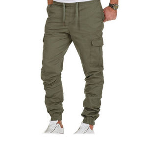 High Quality Men's Casual Track Pants High Waist Elasticated <b>Cargo</b> Joggers - Product Image 1