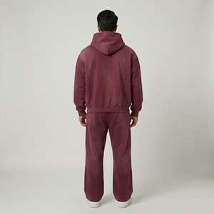 Ensemble de survêtement deux pièces pour homme, collection Hiver 2026, respirant et anti-transpiration, en polyester/coton, idéal pour le jogging (vente en gros) - Product Image 4