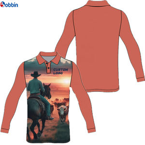 Camiseta de moda para hombre hecha con el mejor material de poliéster, camiseta de pesca de manga larga de alto rendimiento, OEM - Product Image 4