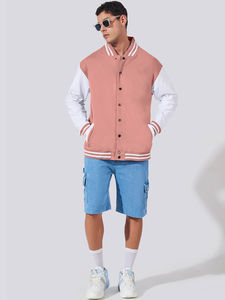 Veste universitaire pour homme, style universitaire tendance, boutons personnalisés, légère, chaude, confortable, veste de style Letterman, streetwear quotidien - Product Image 4