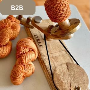 Devanadera de hilo de madera Vintage hecha a mano, herramienta de costura DIY para tejedores, artesanos, producto de costura - Product Image 1