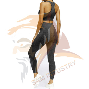 Ensembles de yoga personnalisables pour femmes, de haute qualité, à prix raisonnable, avec taille élastique solide, ensemble de yoga pour femmes - Product Image 2