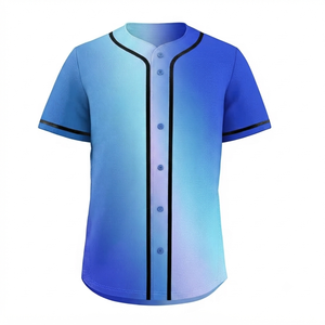 Maillot de baseball unisexe imprimé respirant et à séchage rapide 100 % polyester personnalisable écologique antibactérien absorbant la transpiration - Product Image 1
