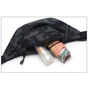Riñonera de Camuflaje con Logotipo Personalizado al por Mayor, Riñonera Impermeable de Nailon para Deportes al Aire Libre, Bolso Cruzado para Hombre - Product Image 2
