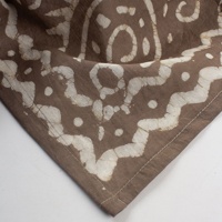 Bandeau foulard multifonctionnel personnalisé en coton imprimé à la main sur un côté grand bandana mouchoir respirant pour femmes