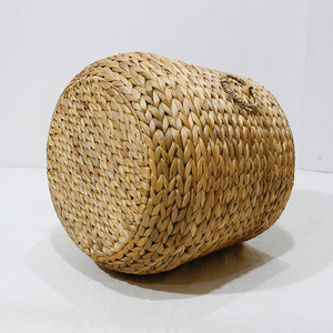 Natural Water Hyacinth <b>Planter</b> Basket Natural Woven Indoor Pot Cover With <b>Plastic</b> Liner - Product Image 4