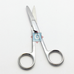 Tijeras Quirúrgicas de 5.5 Pulgadas, Rectas, con Punta Afilada y Cega, de Acero Inoxidable, Instrumento Manual para Cirugía General, Certificación CE Clase I - Product Image 2
