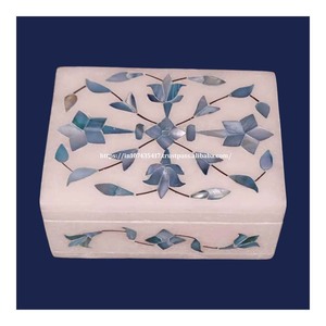 Caja de incrustaciones de mármol decorativa para regalo de su requisito de tamaño pequeño con Material de nácar de primera clase para regalo de almacenamiento de joyas - Product Image 4