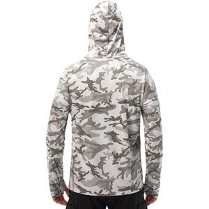 Best Sale Men's Fishing <b>Shirts</b> with Mask UPF 50 Polyester Quick Dry Outdoor Lightweight Long Sleeve <b>Hooded</b> - Product Image 2