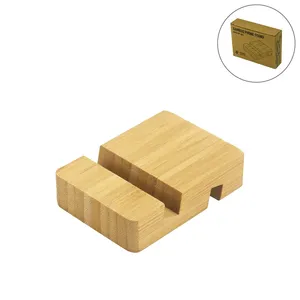 Soportes para Teléfono Móvil de Bambú con Doble Ranura, Duraderos y Ecológicos - Product Image 4