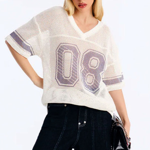 Maillot de football américain vintage rétro personnalisé de qualité supérieure, maillot de football, t-shirt pour hommes, femmes, enfants, style streetwear, maillot en mesh - Product Image 3