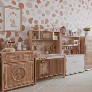 เครื่องซักผ้าของเล่นเด็ก ราคาถูก ทำด้วยมือจากหวาย ขายส่ง - Product Image 4