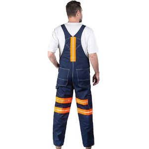 Salopette de travail haute visibilité durable pour hommes, pantalon de sécurité réfléchissant, multipoches, utilitaire, cargo, pour la construction - Product Image 2