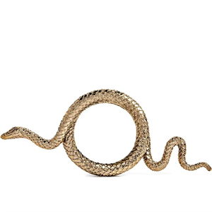 Centre de table en métal de qualité supérieure en forme de serpent pour la présentation dans les restaurants d'hôtel, les intérieurs résidentiels et la décoration d'événements - Product Image 1