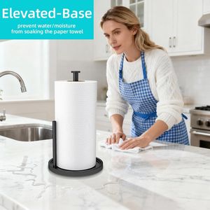 Portarotolo da Cucina Autoportante in Acciaio Inossidabile da Appoggio con Base Pesante Antiscivolo - Product Image 5