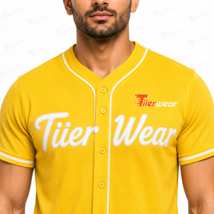 Maillot de baseball pour hommes, équipe de lycée, tissu sportif respirant facile d'entretien, manches courtes, uniforme d'équipe scolaire - Product Image 5