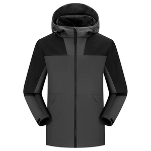Custom Men's 1/4 Zip <b>Pullover</b> Safari <b>Jacket</b> Coated Street Style Breathable Waterproof Windproof 100% Polyester Loose Fit - Product Image 4