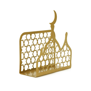 Porta Servilletas de Acero con Recubrimiento en Polvo de Alta Calidad, Diseño Cortado con Láser, Decoración de Mesa para Hogar, Hotel y Restaurante, Artículo Utilitario - Product Image 4