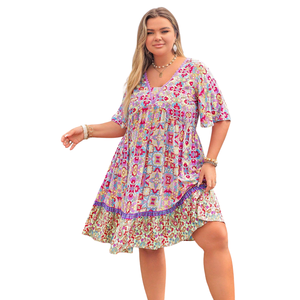 Vestido Midi Estampado Informal para Mujer, Moda al por Mayor - Product Image 5