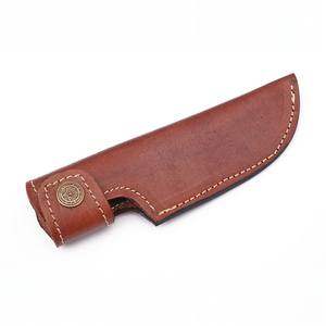 Funda de cuchillo de caza de madera personalizable premium con presilla para cinturón, soporte de hoja fija, duradera para camping al aire libre, OEM - Product Image 1