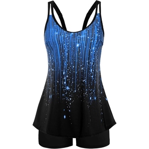 Maillot de bain tankini à séchage rapide pour femme, deux pièces, avec short, pour la natation et les tenues de plage - Product Image 3