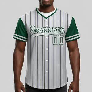 Camiseta de Béisbol Personalizada 2026 con Rayas, Nombre y Número Personalizados, Transpirable, 100% Poliéster, Antibacteriana, Tallas Grandes - Product Image 6