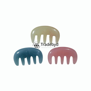 Tradebyd Professional Premium Quality Eco-Friendly Handmade <b>Wide</b> Tooth Resin Hair <b>Comb</b> for Smooth Styling Frizz Control Wedding - Product Image 2