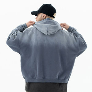 Sudadera de forro polar al por mayor, de algodón grueso con hombros caídos, para marcas de ropa urbana, producción a granel - Product Image 5