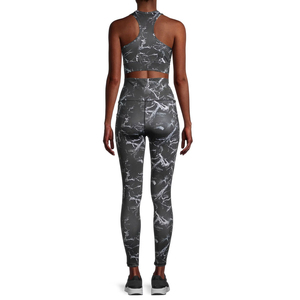 Ensemble de yoga pour femme le plus vendu – 2 pièces, couleur unie, écologique, respirant, qualité supérieure, nouveau design, taille haute à l'avant, en promotion - Product Image 3