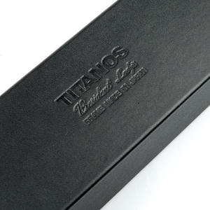 Étui à lunettes personnalisé avec logo, rectangulaire, en cuir PU haut de gamme, durable - Product Image 4