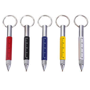 Nouveau stylo bille multifonctionnel de qualité supérieure en métal avec porte-clés et logo personnalisé - Product Image 2
